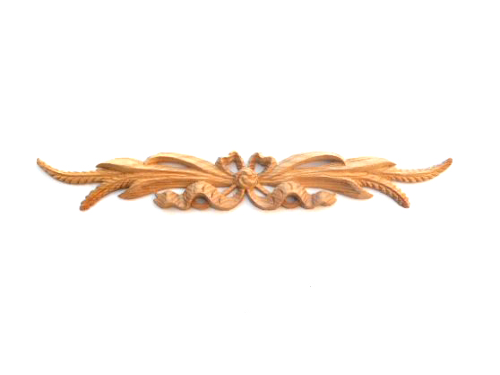 Decorational Wheat and Ribbon Onlay Carving SWR 3